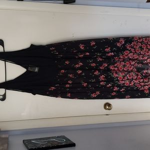 Black floral maxi dress Torrid